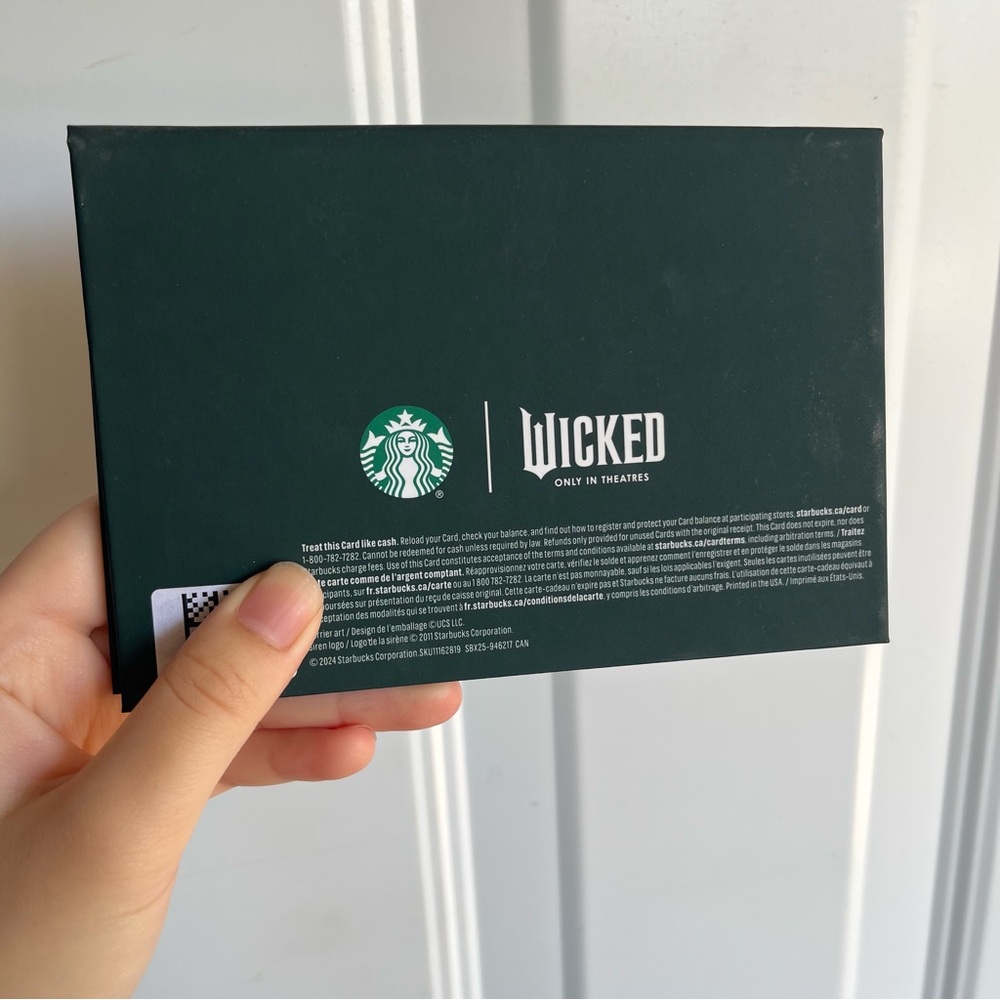 Wicked x Starbucks Limited Edition Metal Giftcard Keychain! - Picture 2 of 4
